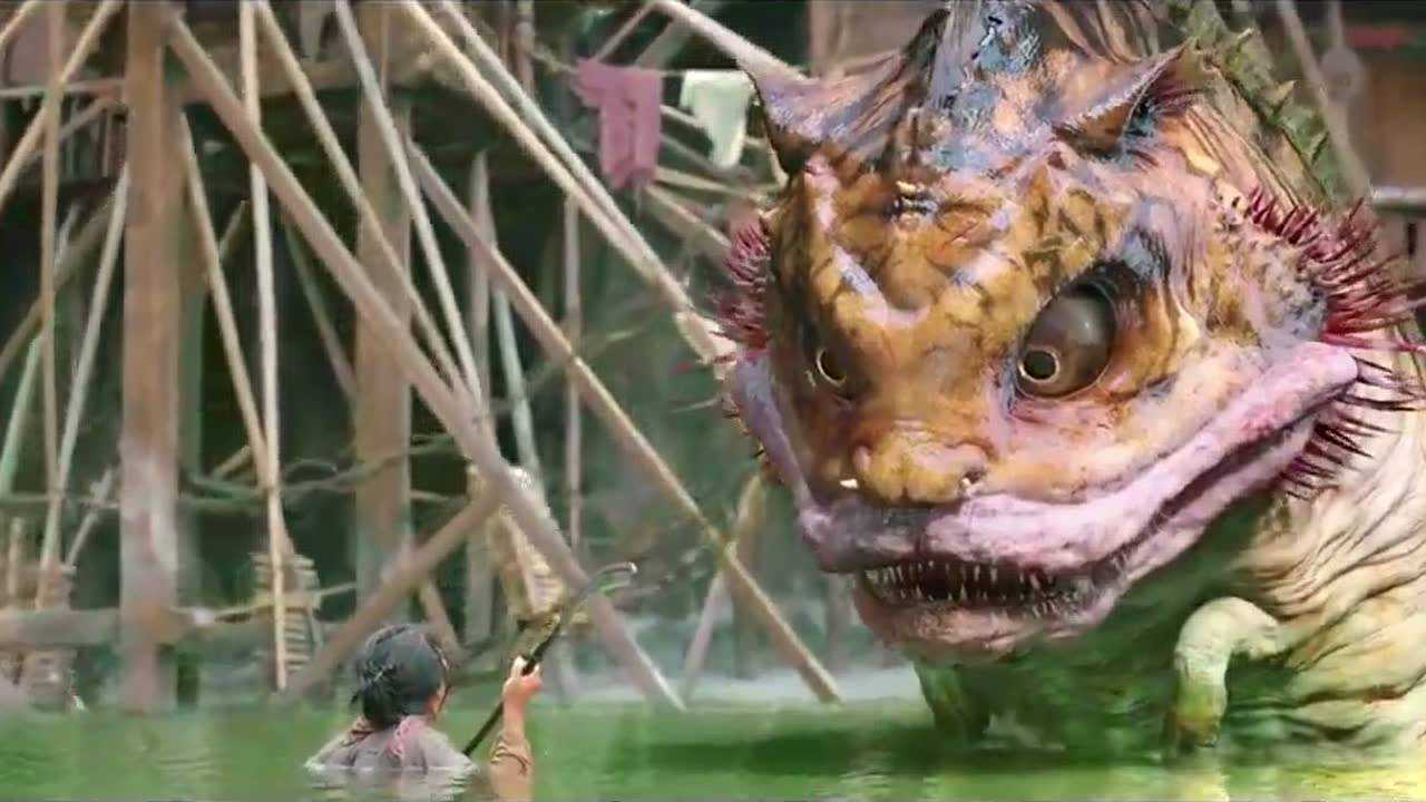 西游降魔篇渔民遭遇大水怪,文章搞笑救人,看一次笑一次