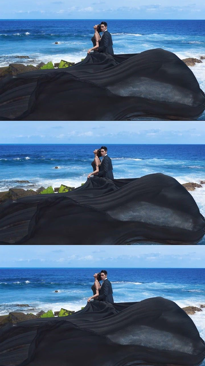 没有一份工作是容易的大叔太暖心了三亚婚纱照三亚旅拍大叔aaben莎莎