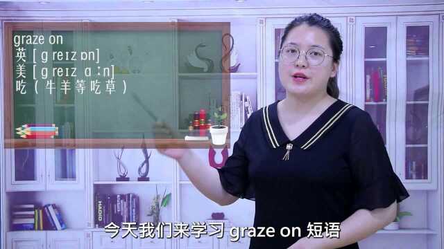 一分钟一词汇,短语graze on你知道它是什么意思吗