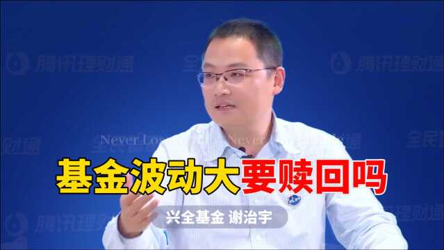 兴全基金谢治宇:基金波动大的时候要不要赎回?应该怎么办?