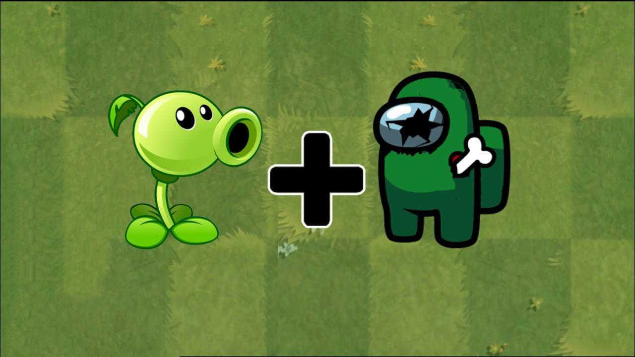 植物大战僵尸豌豆射手与感染者太空人合体