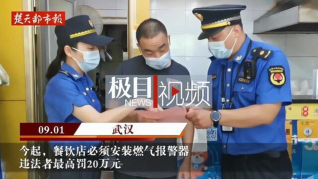 今起,餐饮店必须安装燃气报警器,违法者最高罚20万元