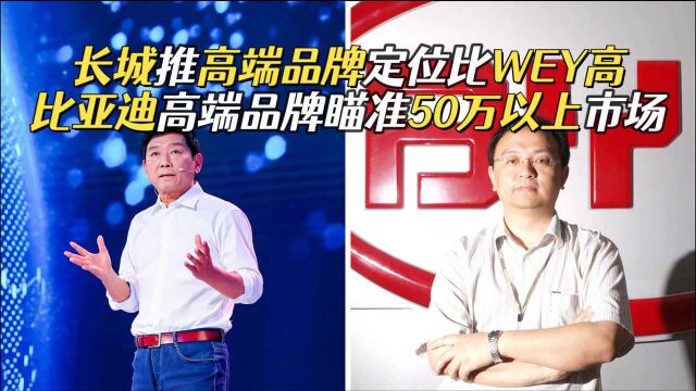 本土品牌发展再提速,长城比亚迪推高端品牌,BBA又被挑战?