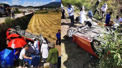 33岁女星国庆遭遇严重车祸，左眉骨折缝54针险毁容，现场画面曝光