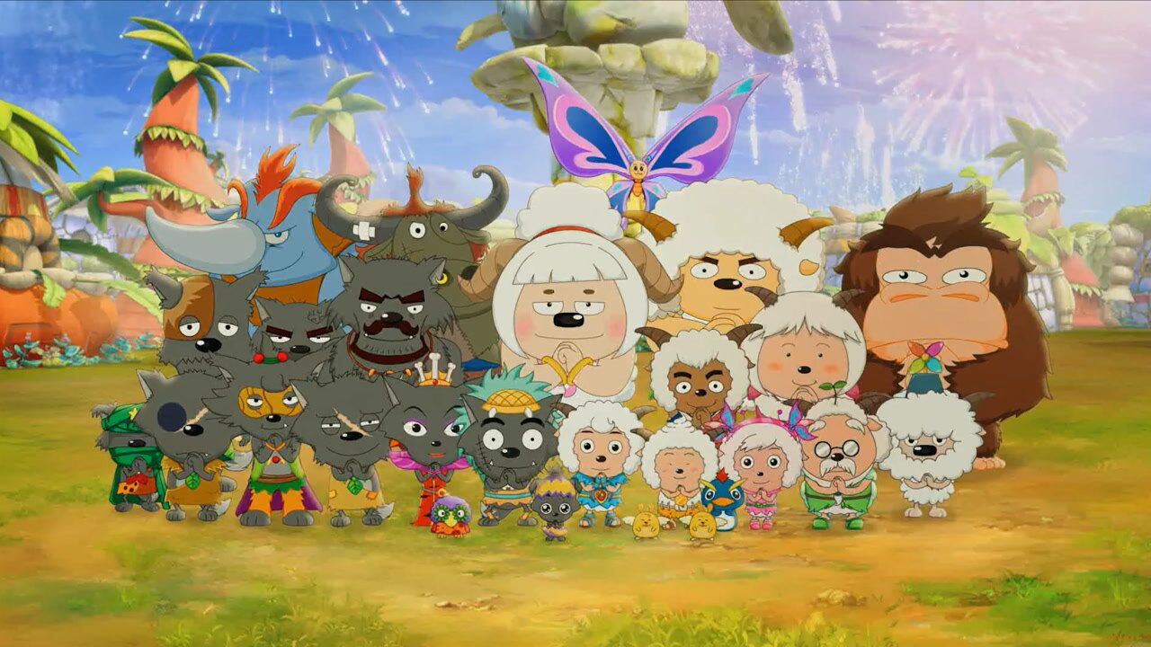 喜羊羊与灰太狼:懒羊羊成为屠龙勇士,众人合照留念,画面感人_腾讯视频