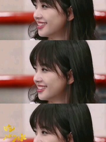 王冰冰的治愈系笑容侧脸颜值真的好看王冰冰