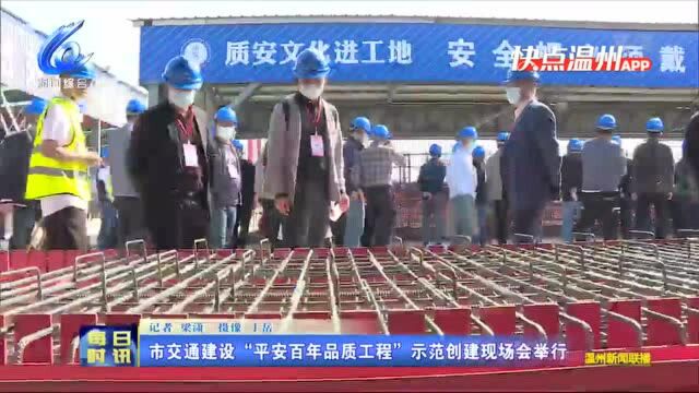 【温视频】市交通建设“平安百年品质工程”示范创建现场会举行