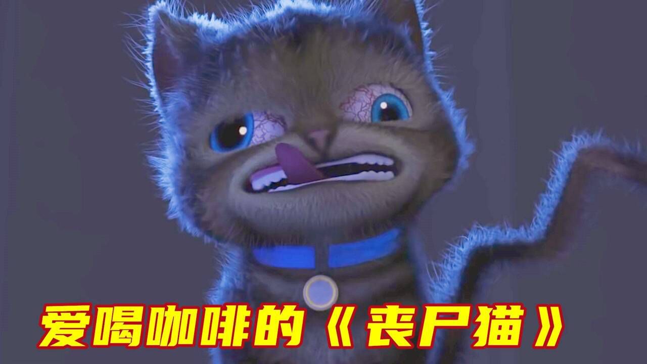 小猫每天熬夜喝咖啡,结果变成一只"丧尸猫",奇幻动画_高清1080p在线