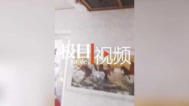 【视频】楼上施工造成水管爆裂,楼下居民家中成了“水帘洞”