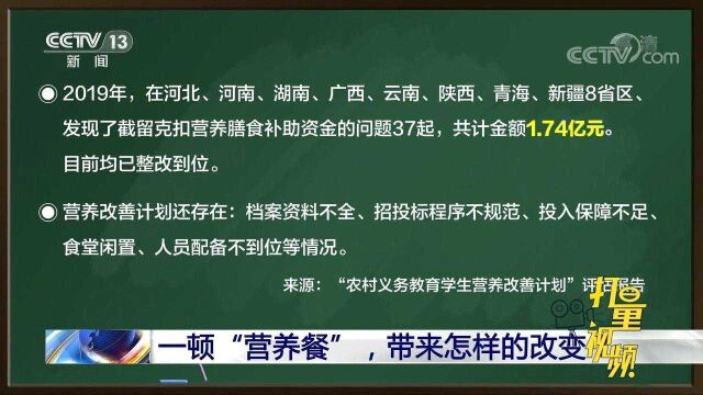 “十年营养改善计划”如何确保食品安全、资金安全?