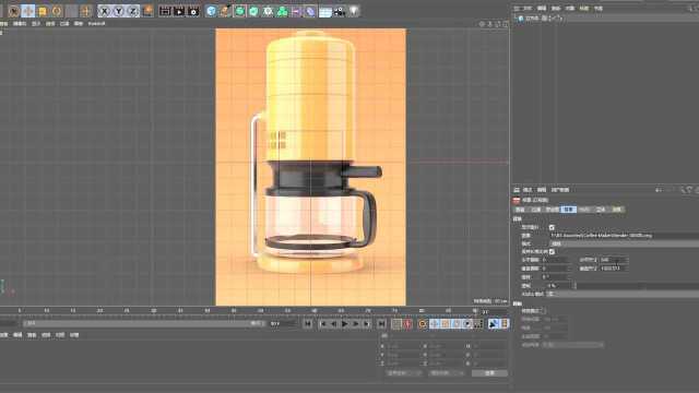 C4D教程 C4D曲面建模案例 C4D咖啡机模型案例  1 鬼谷云课堂