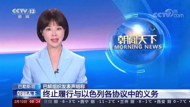 巴解组织发表声明称 终止履行与以色列各协议中的义务