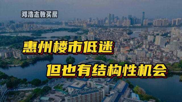 惠州不是“北三县”,楼市低迷,但也有结构性机会