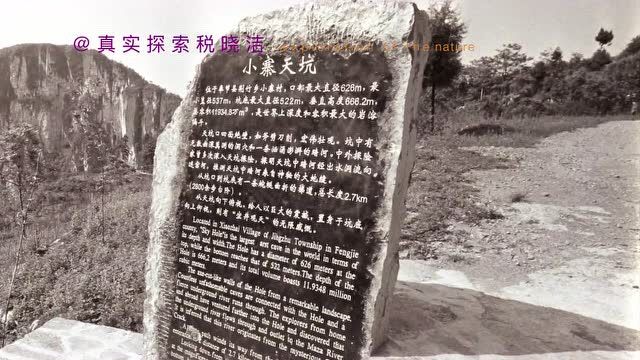 找天坑日记001: 重庆奉节县“小寨天坑”与地缝,2000年告别三峡前后