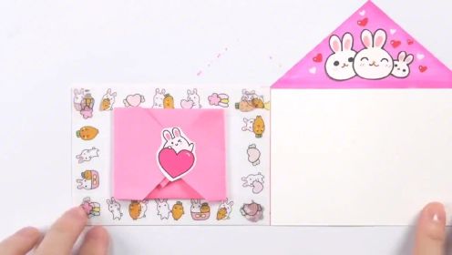 糖果爱画画：DIY萌兔手帐本，兔子家族的胡萝卜屋，敲可爱！