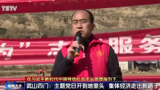 武山县:田间地头里的主题党日