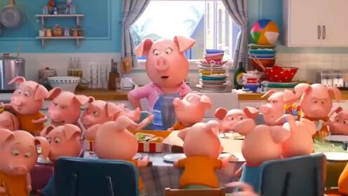 猪妈妈生下25个猪仔，又带娃又唱歌比赛，最后获得冠军！暖心动画
