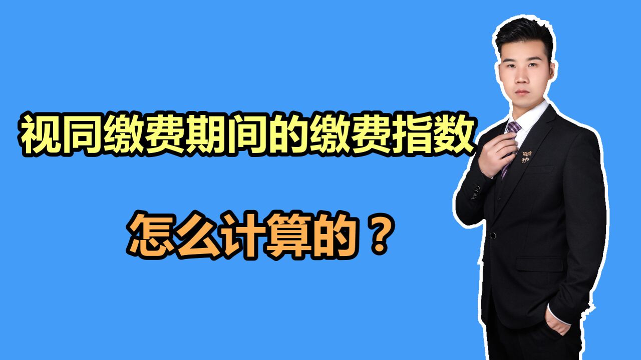 视同缴费期间的缴费指数,按多少计算的?和实际缴费指数一样吗?