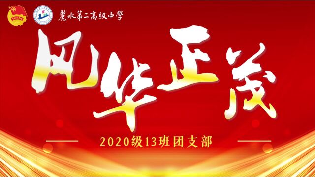 丽水第二高级中学2020级13班团支部风华正茂