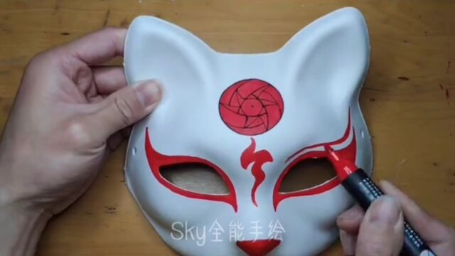 看过火影忍者都认识的画在面具上的写轮眼