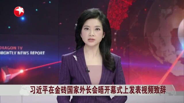 习近平在金砖国家外长会晤开幕式上发表视频致辞