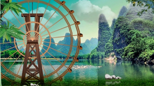 苗族舞台背景视频led大屏幕