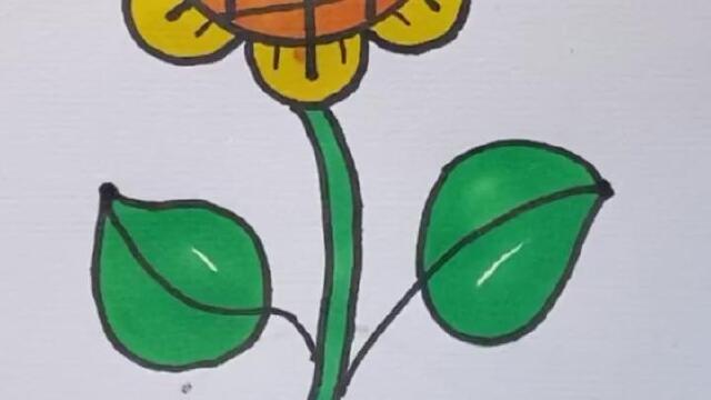 向日葵简笔画