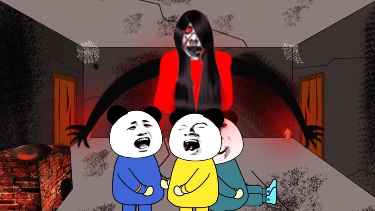 沙雕恐怖故事｜荒宅，荒废很久的房子千万不要闯进去_高清