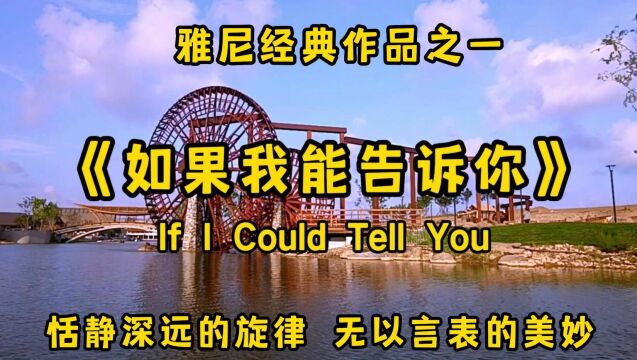 《如果我能告诉你》》恬静深远的旋律,无以言表的美妙让你沉醉其中