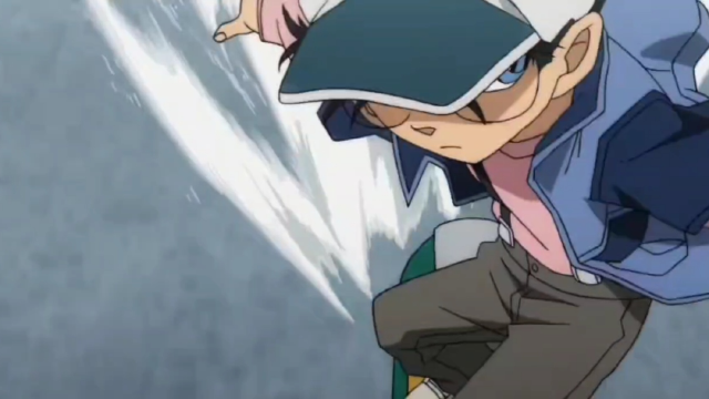 柯南滑滑板的超帅瞬间