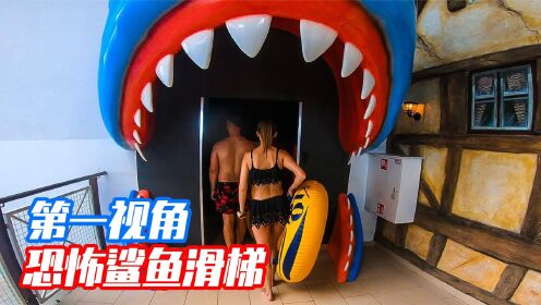 眼镜蛇滑梯和鲨鱼滑梯哪个更恐怖？第一视角带你体验刺激！
