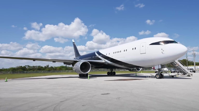 地表最大的私人飞机,波音767,极度奢华高端_腾讯视频