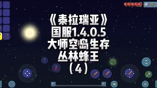 《泰拉瑞亚》国服1.4大师空岛蜂王(4)