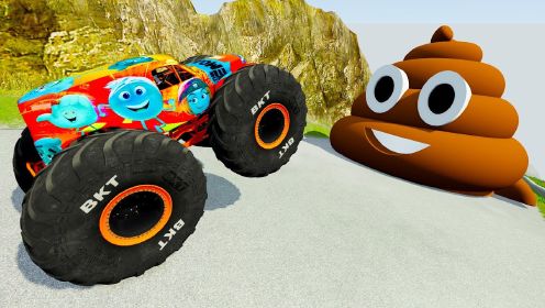 【BeamNG】怪物卡车的毁灭