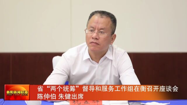 省“两个统筹”督导和服务工作组在衡召开座谈会 陈仲伯 朱健出席