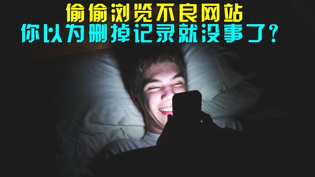 偷偷浏览不良网站,你以为删掉记录就没事了?其实危险正在靠近!