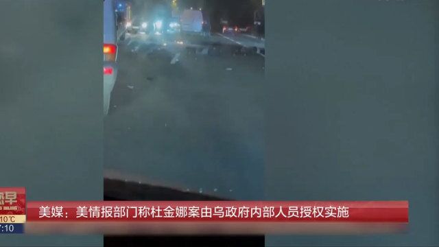 美媒:美情报部门称杜金娜案由乌政府内部人员授权实施