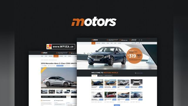 Motors汽车经销商租赁新品上市wordpress主题