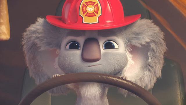 一只可可爱爱的小考拉,竟然学会了开消防车,喜剧电影《考拉大冒险2》