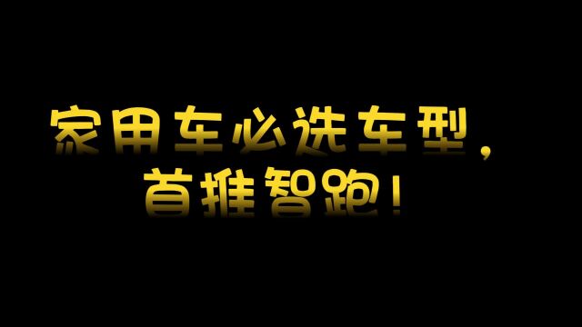 家用车必选车型,首推智跑!