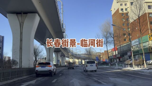 长春街景——临河街,商铺、学校、居民密集的地方