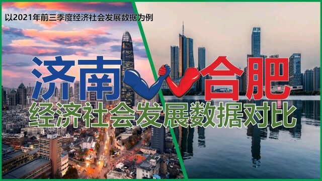 济南与合肥经济社会发展数据对比