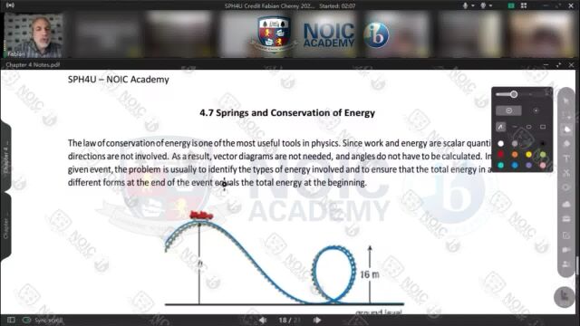 OSSD 物理12:Springs & Conservation of Energy