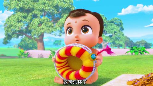 《小神童》第10集，还没断奶的小娃娃，竟把一个江洋大盗耍的团团转#印度动画#经典动画#动画解说