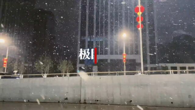 【视频】大雪纷飞 江城添“年味”