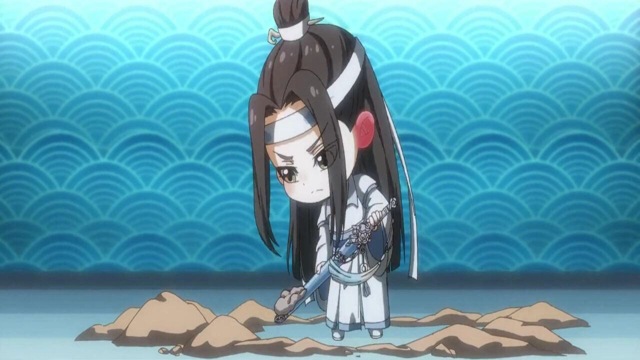 【魔道祖师q版】醉酒的蓝大和蓝二也太可爱了