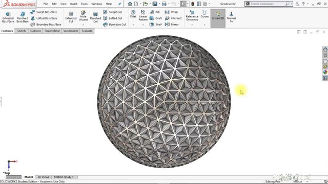 Solidworks案例教程:艺术球体