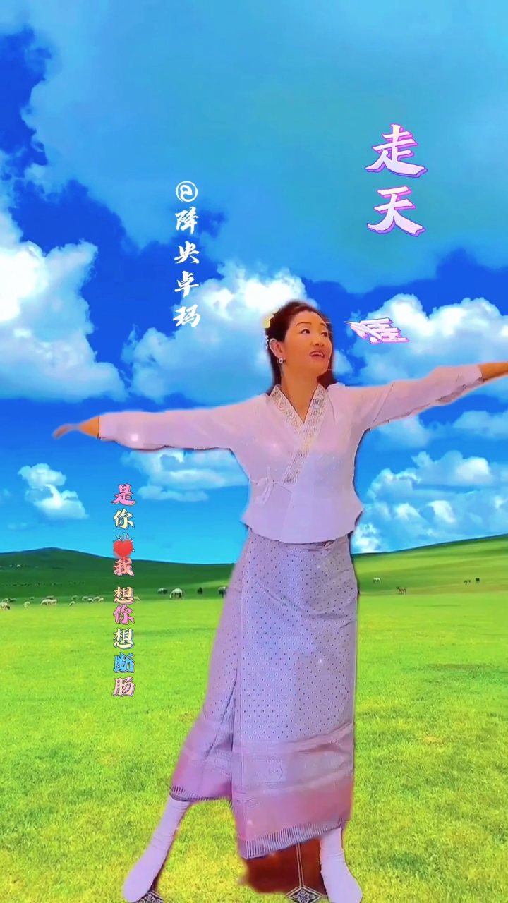 欣赏   经典《走天涯》降央卓玛舞蹈版,旋律欢快,歌声天籁,舞姿优 !!