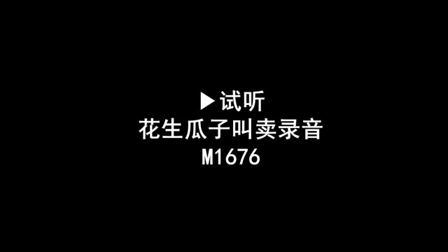 卖花生瓜子广告录音词,花生叫卖录音口,瓜子促销语音广告配音