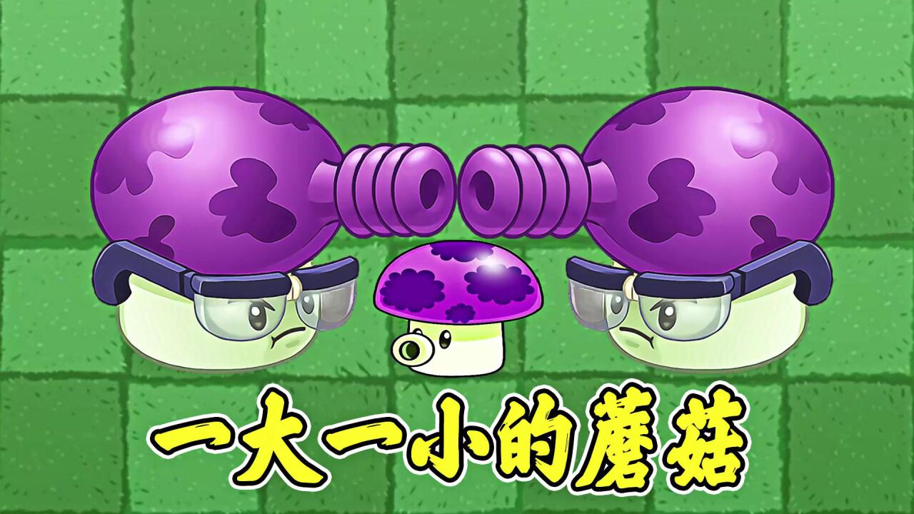 pvz2:小喷菇vs大喷菇,一大一小的植物,到底有何不同呢?
